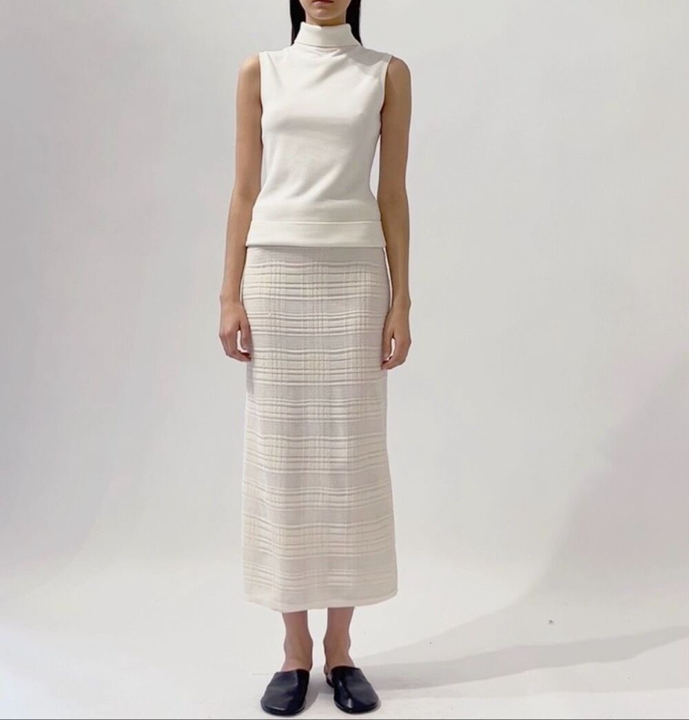 Proenza Schouler $425 White Label Sandrine Tank off white Womens XL NEW